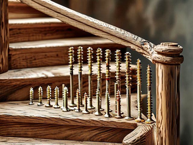 木材楼梯扶手螺钉试验-1