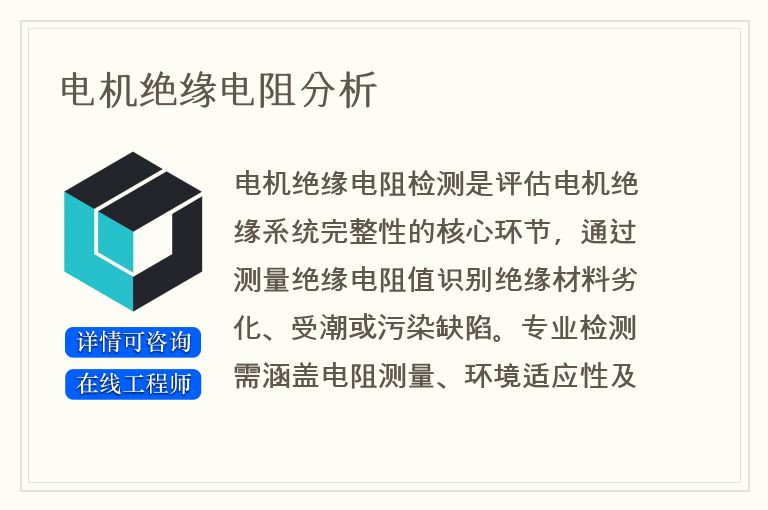 电机绝缘电阻分析